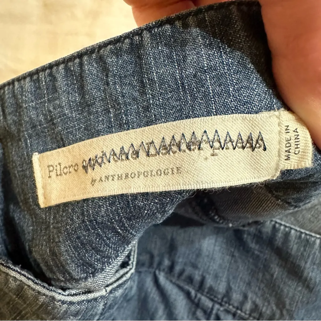 Anthropologie Pilcro And The Letterpress Ultra High Rise Denim Cargo Jogger 10 - Image 13