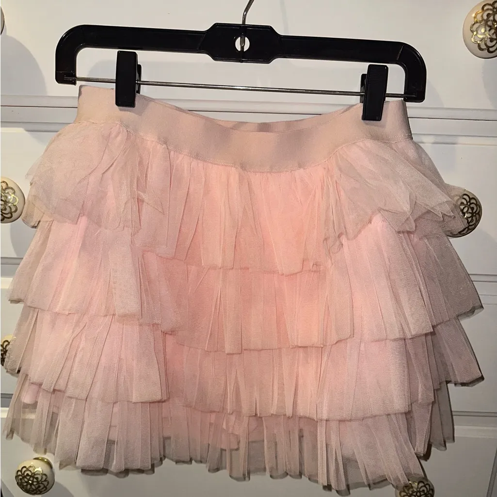 idem Ditto NWT  Pink Ruffle Skort In Blush Pink - Image 3