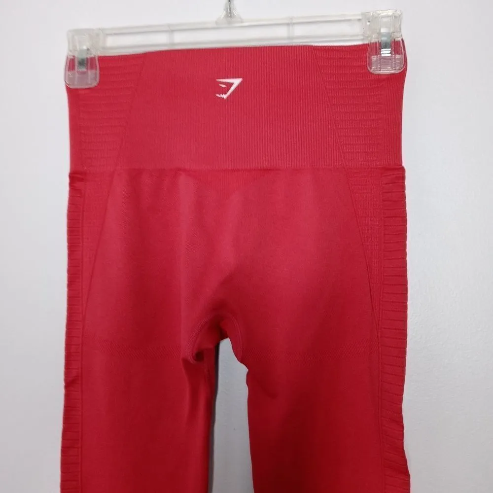 Gymshark  coral red leggings - Image 5