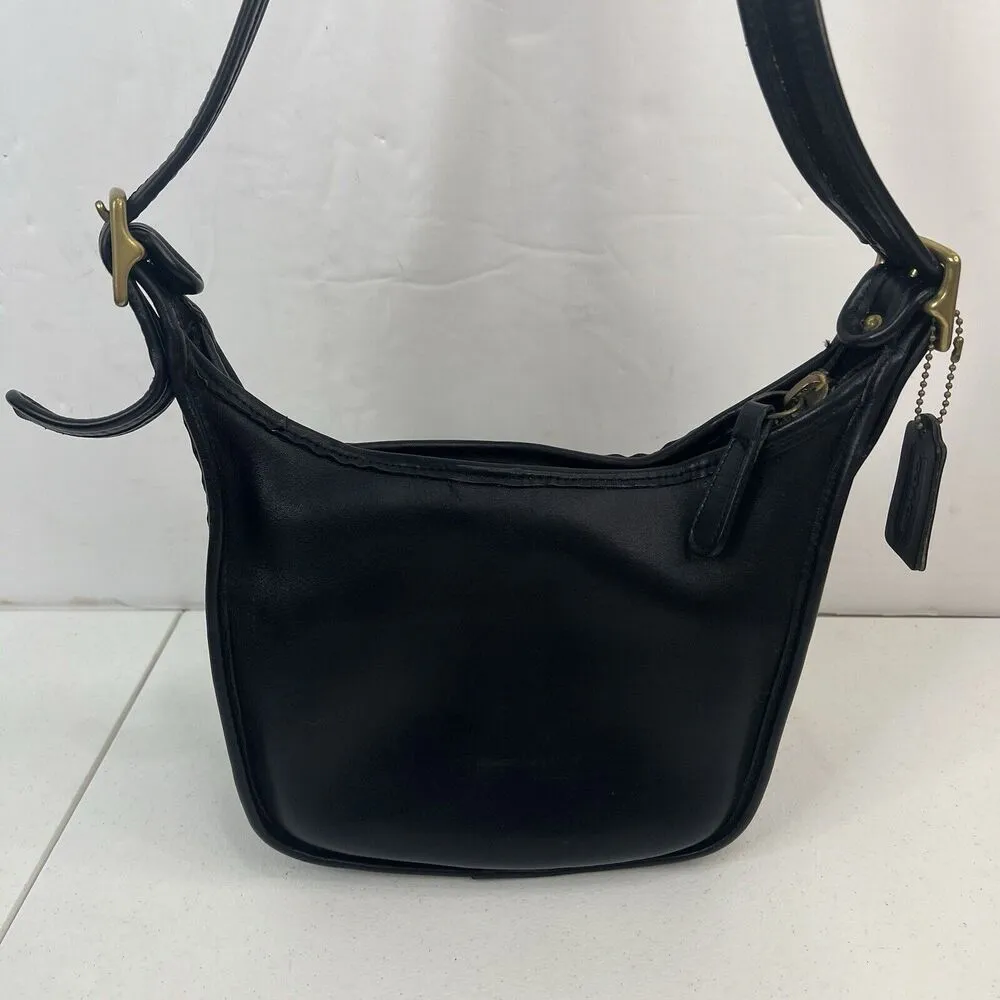 Coach Legacy Crossbody Bag Black Leather Vintage Janice Ricardi-Desantos 9950 - Image 4