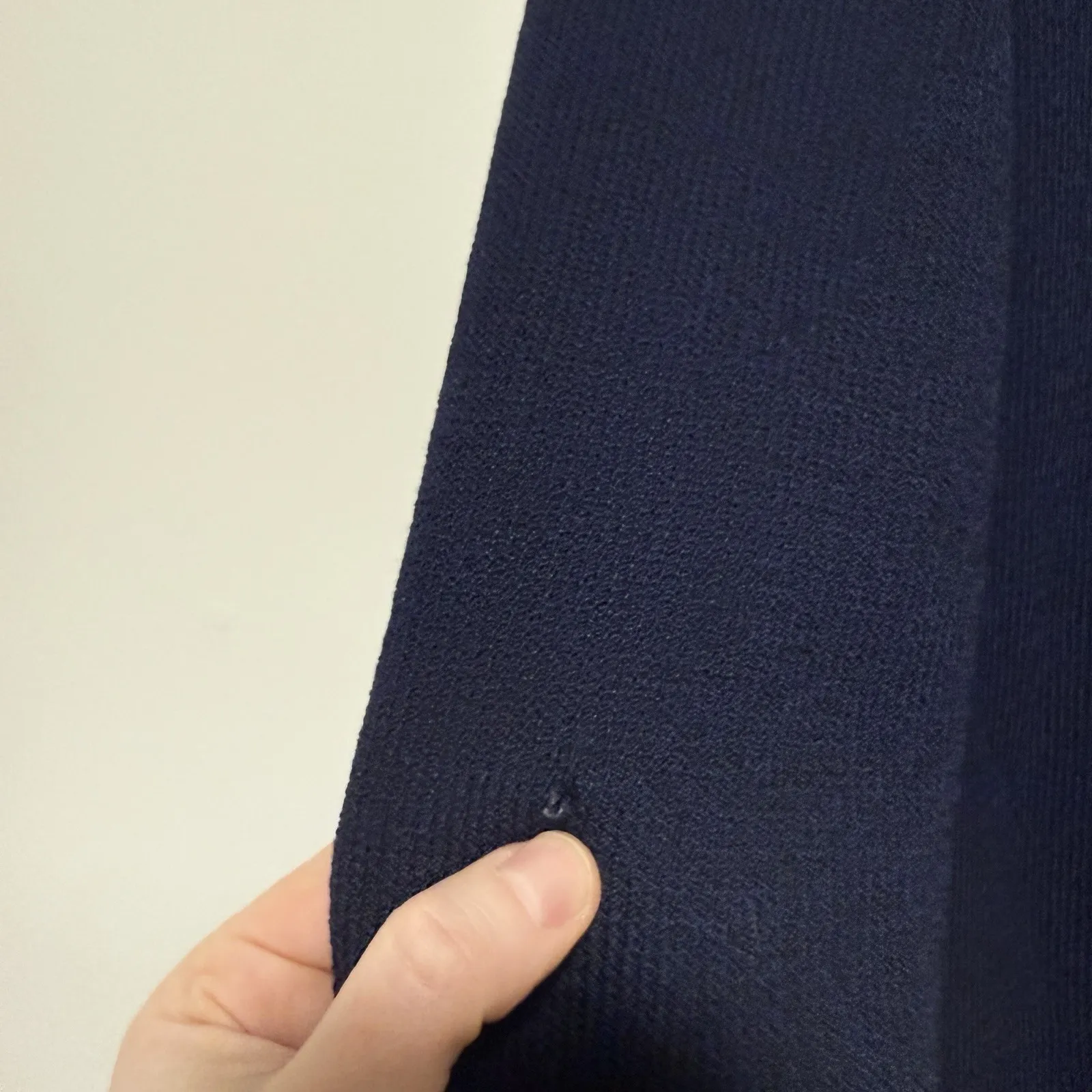 St. John Santana Knit Navy Blue Long Cardigan Sweater Jacket Gold Buttons - Image 2