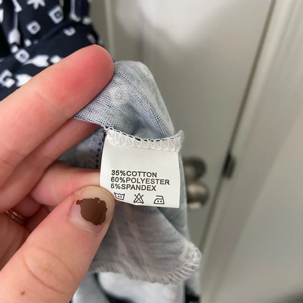 NWOT Women’s‎ black white arrow patterned soft tshirt maxi stretch dress medium - Image 5