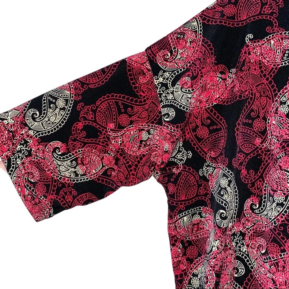 LulaRoe Irma High Low Hem Tunic Paisley Print - Image 2