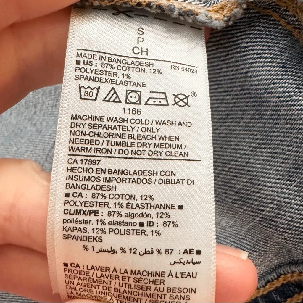 Old Navy Denim Jean Jacket Trucker Classic Blue Sz Small - Image 6