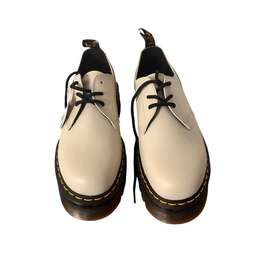 Dr. Martens 10M  Audrick 1461 3-Eye Oxford Shoes Beige Platform Oxford Shoes - Image 4