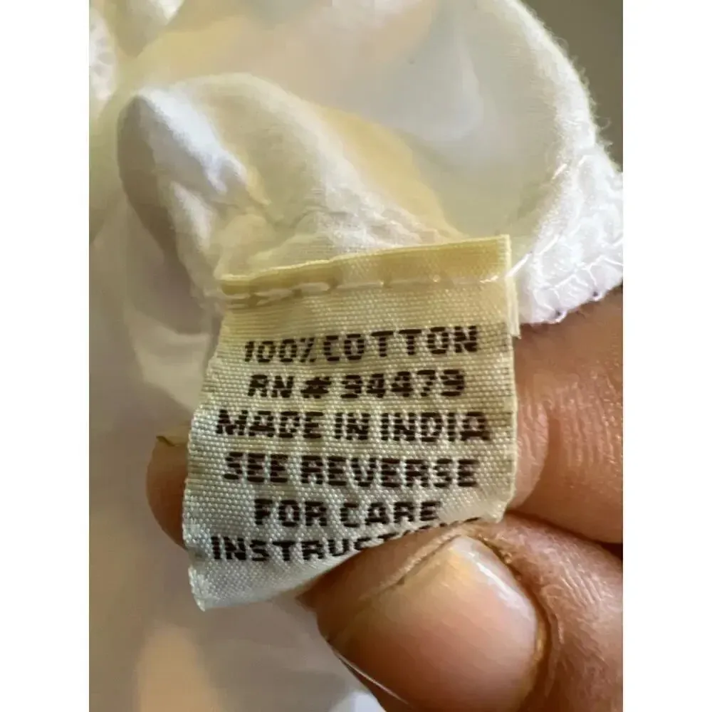 Magic M 100% Cotton eyelet coastal cowgirl wedding feminine sundress lined - Image 7