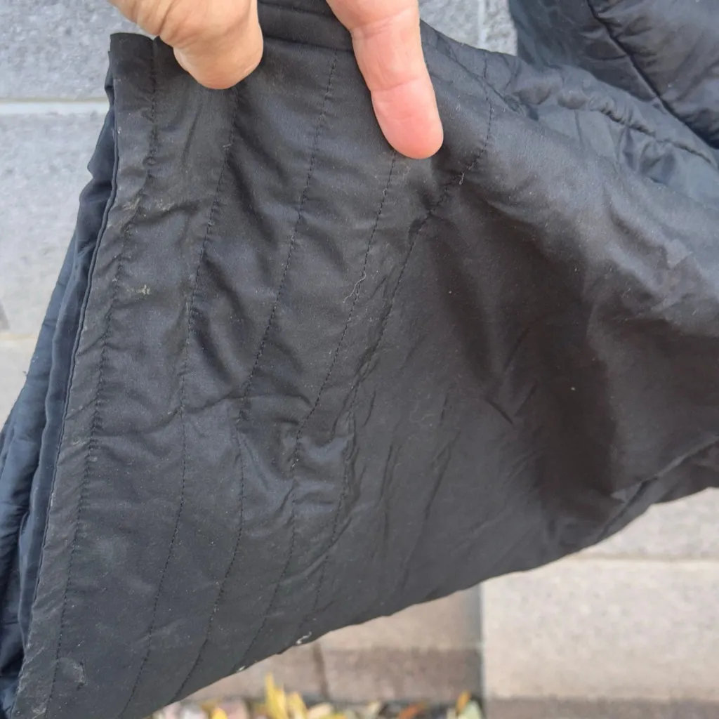 Vintage Porsha by Winer Black Quilted Overalls Size Medium - Image 11