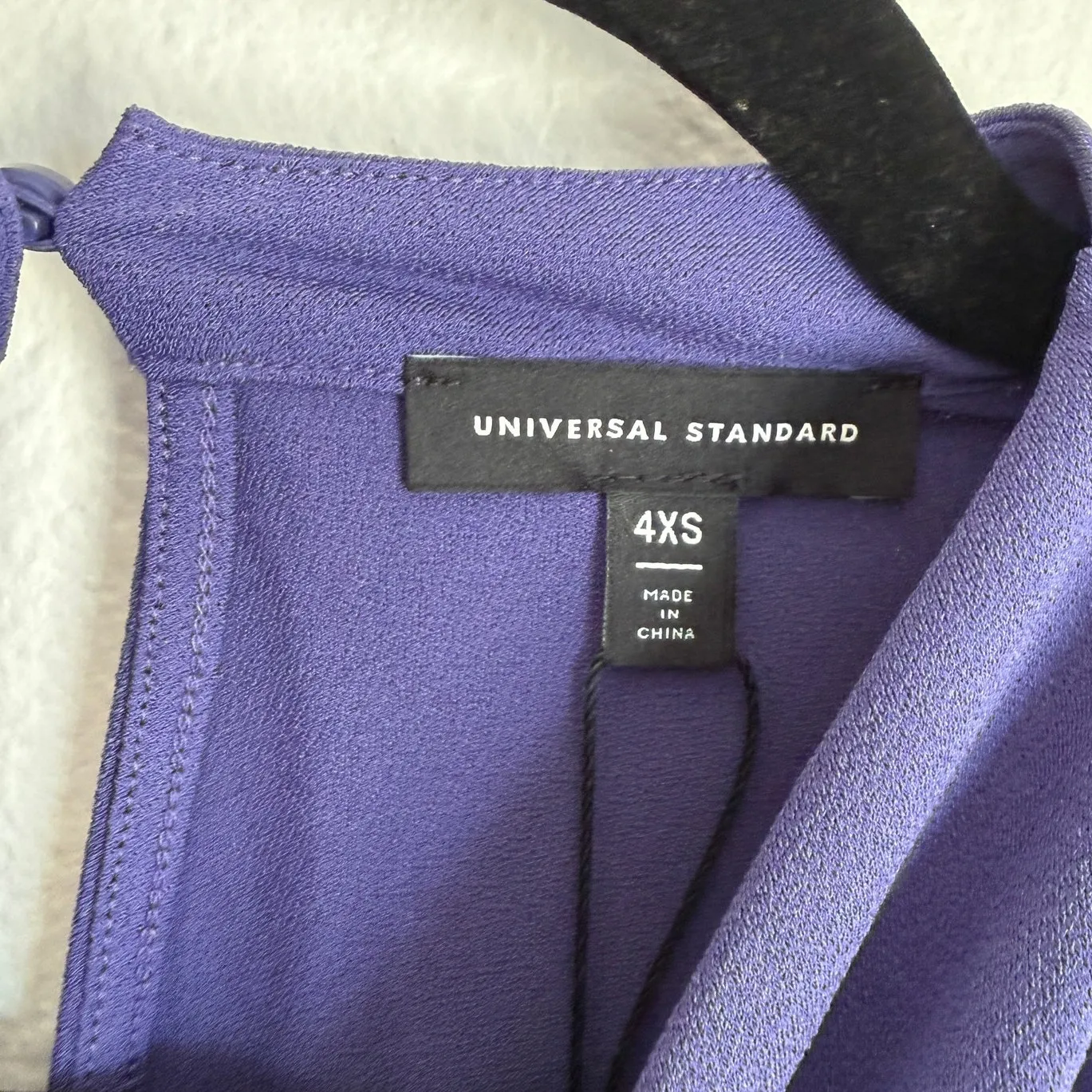 NWT Universal Standard XS Crepe Jersey Cowl Neck Tank Top Blouse Purple Career - Image 4