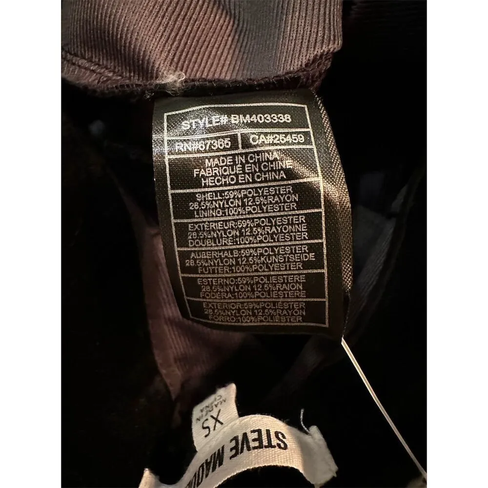 Steve Madden Women's XS Black Velvet Flare Pants Casual NWOT - Image 8