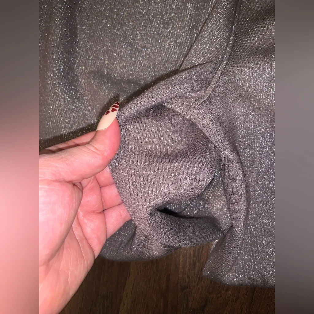 SPANX AIRESSENTIALS SHIMMER WIDE LEG
PANTS $120 Limited edition casual fall gray - Image 9