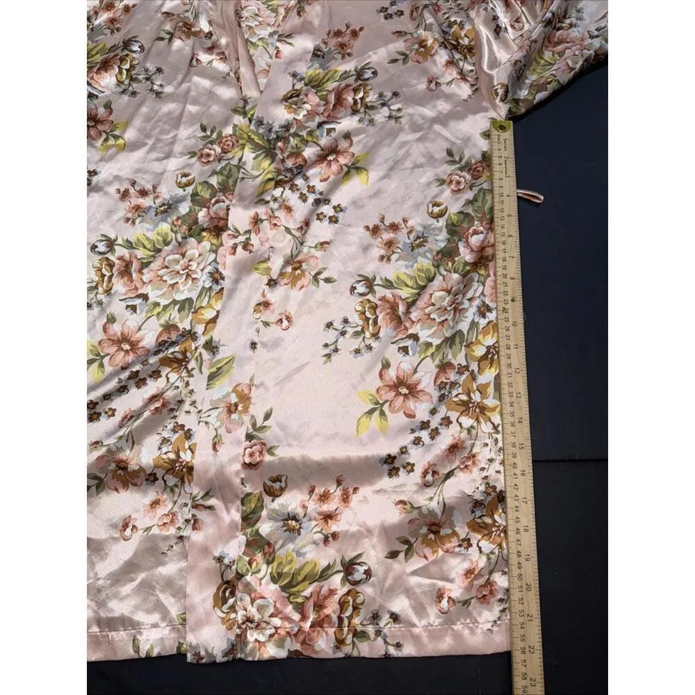 Victoria’s Secret Vintage Floral Pink Lace Preppy Classic Lounge Kimono Small - Image 5