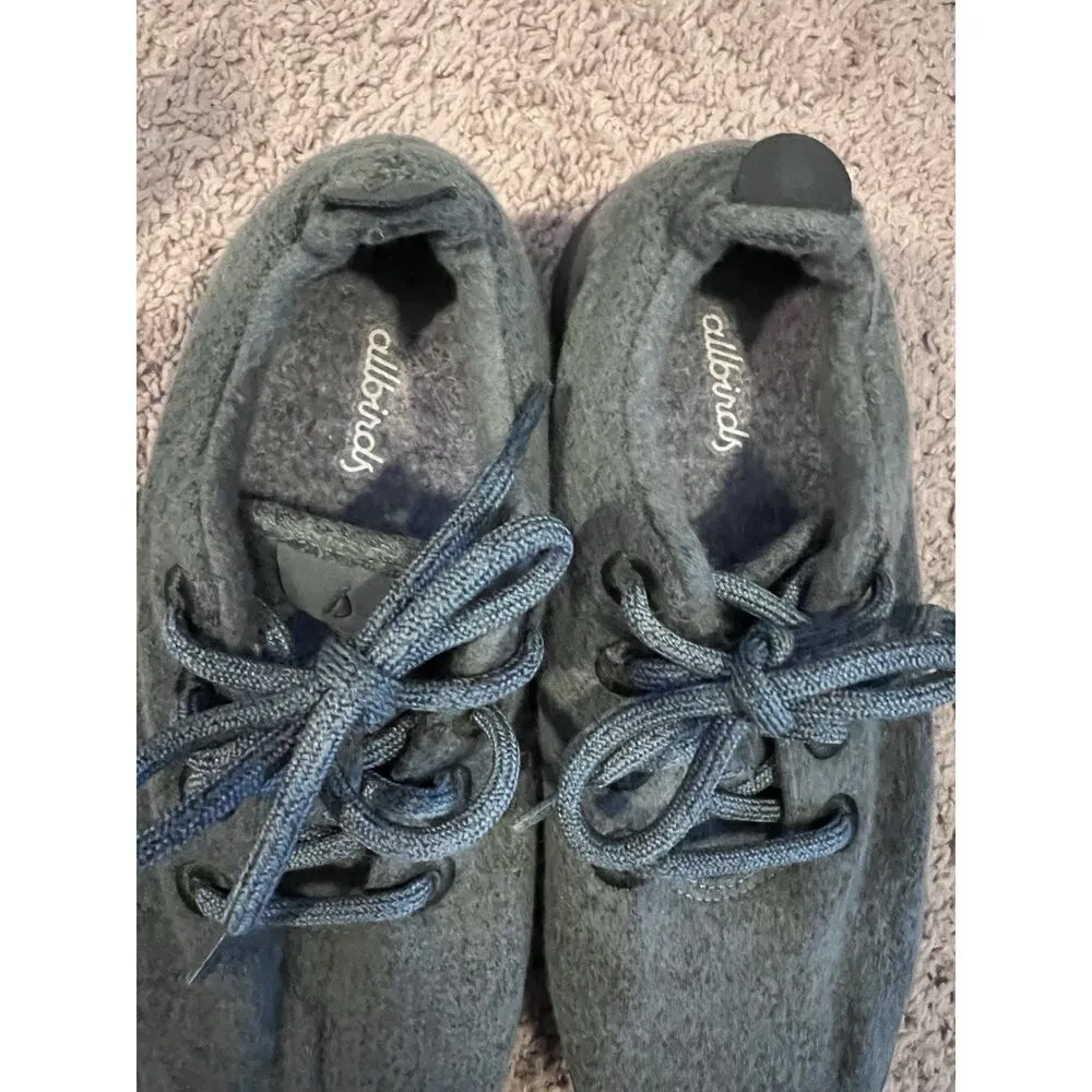 All birds Wool Runners Women Size 8 Green Lace Excellent Comfy - Image 8