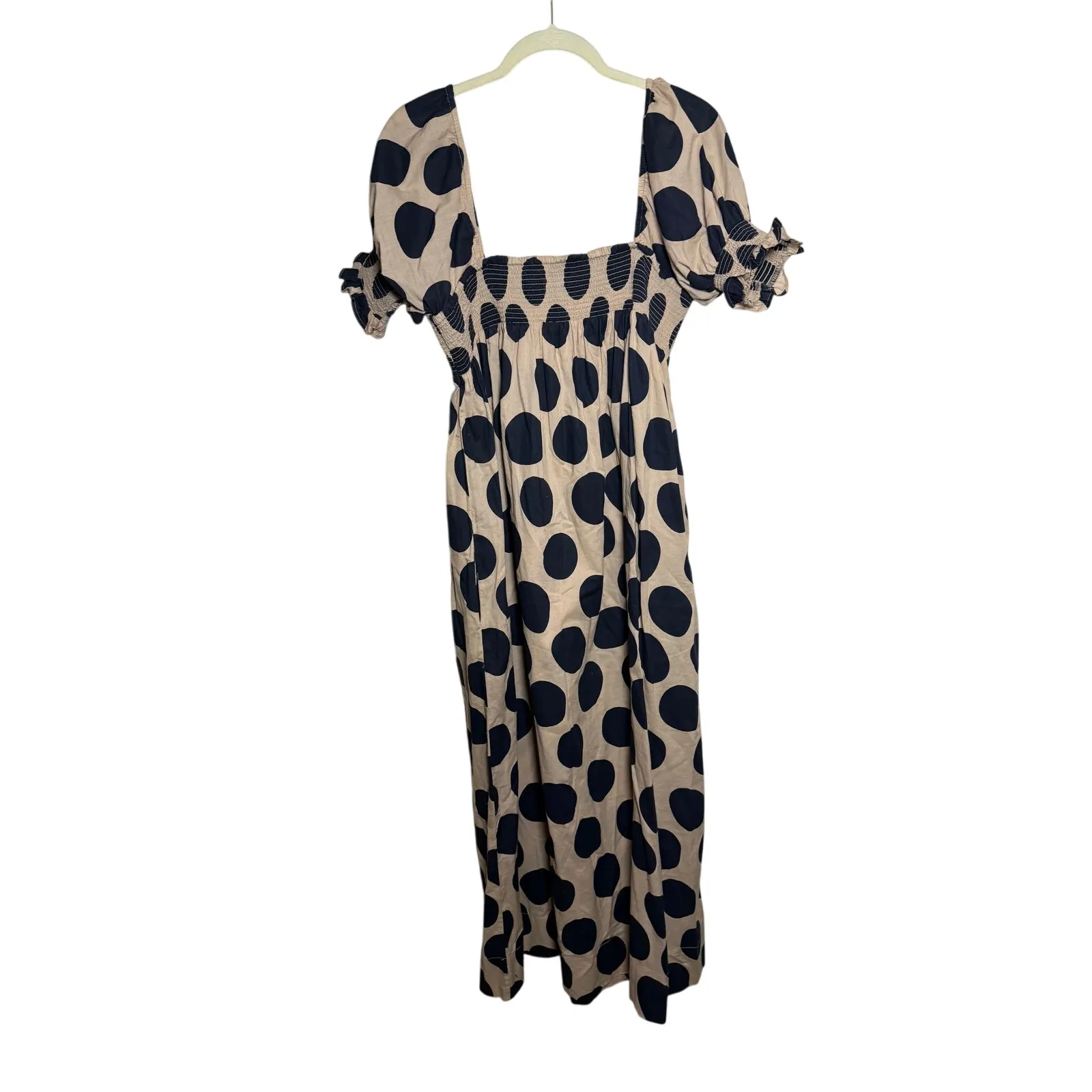 Rhode Resort “Jane” Maxi Dress Floral Print Boho Vacation Dress – Women’s Size M Tan Size M - Image 2