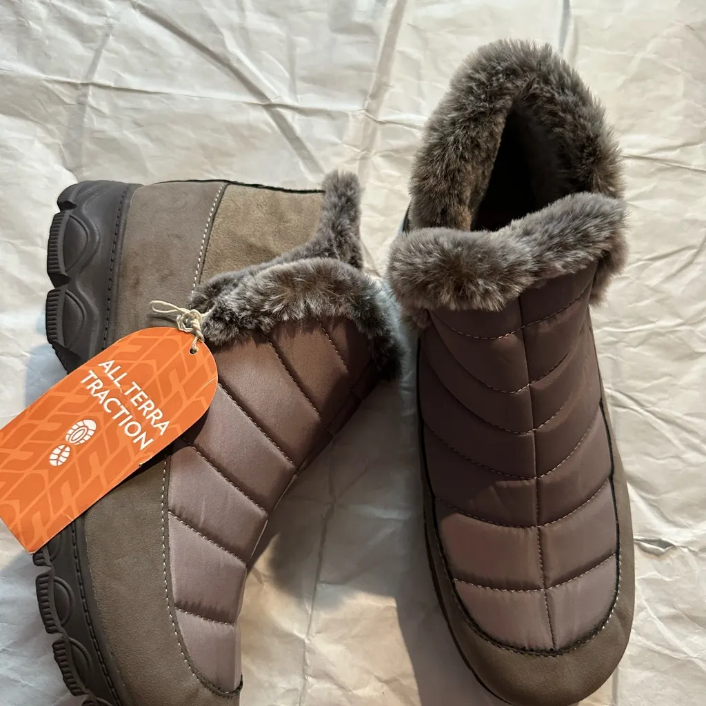 Jbu  Taupe Fur-Lined Winter Boots - Image 3