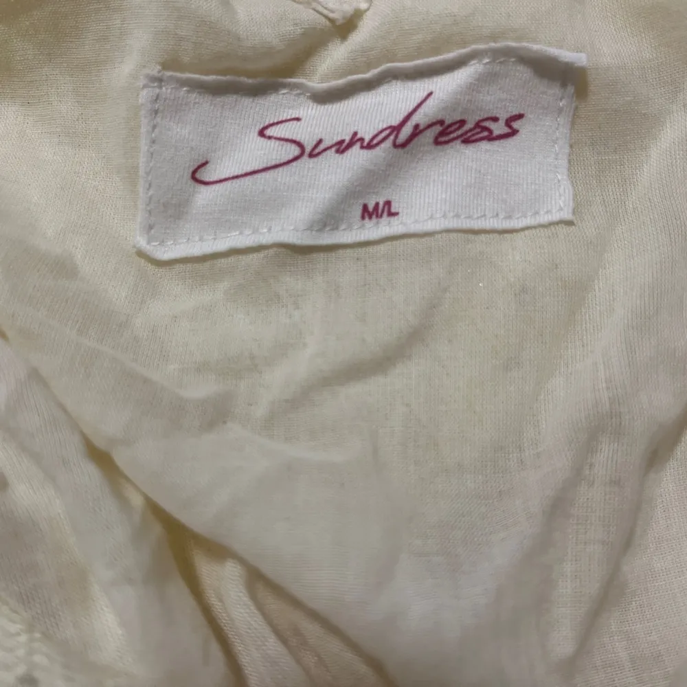 SUNDRESS Zahara Backless Embellished Halter Dress - Sz. M/L (Color: Coconut) - Image 8