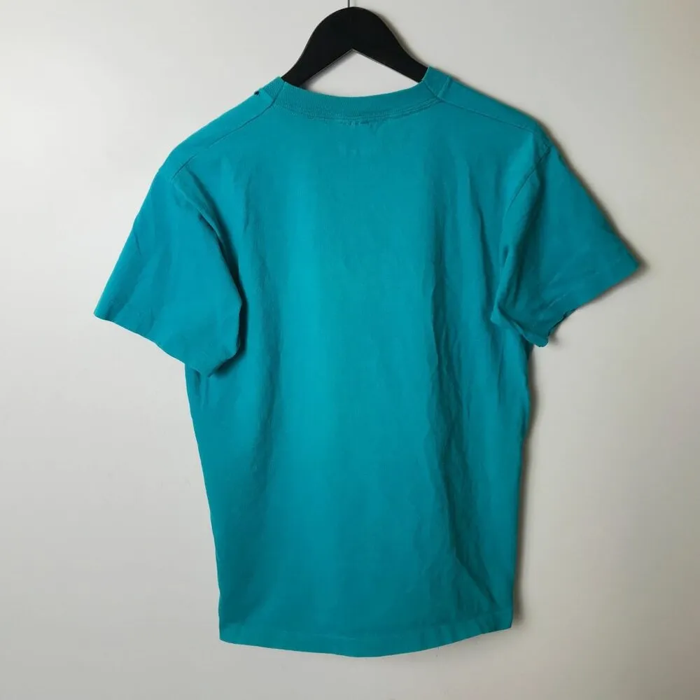 Vintage Bald Eagle T Shirt Blue Medium M Graphic Tee Made In USA - Image 3