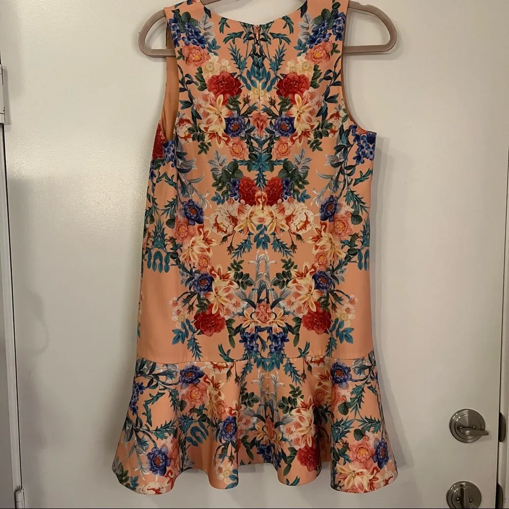Keepsake The Label Strangers floral print dress in Botanical Peach Print Orange - Image 3