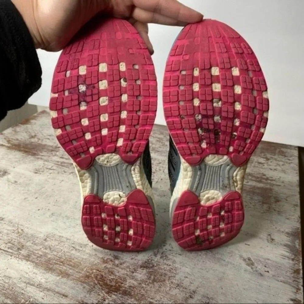 Adidas Grey blue pink Athletic Shoes 8 - Image 5