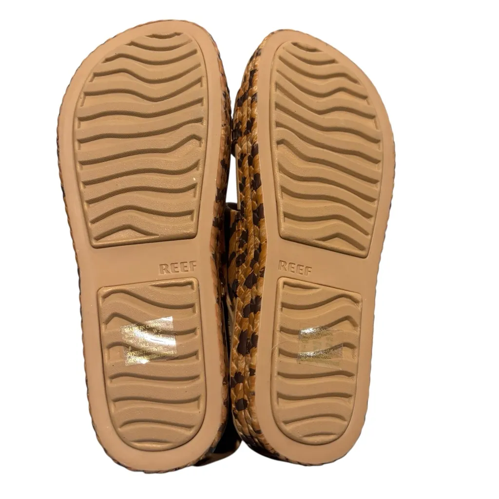 REEF Water Vista Slingback Sandal Leopard Print Women's Sandals NEW Size 8 - Image 8