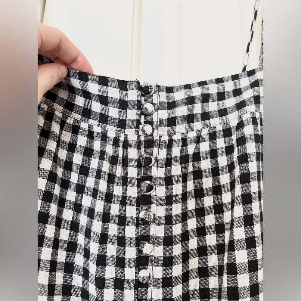 NWOT Whistles Penny Tie Strap Gingham Jumpsuit Size 14 - Image 9