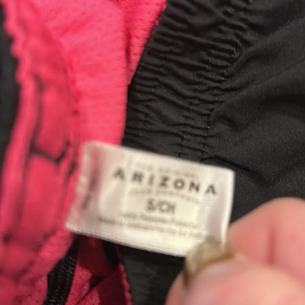 Arizona Juniors Black & Lime Hot Pink Dri Fit Athletic Shorts Small - Image 4