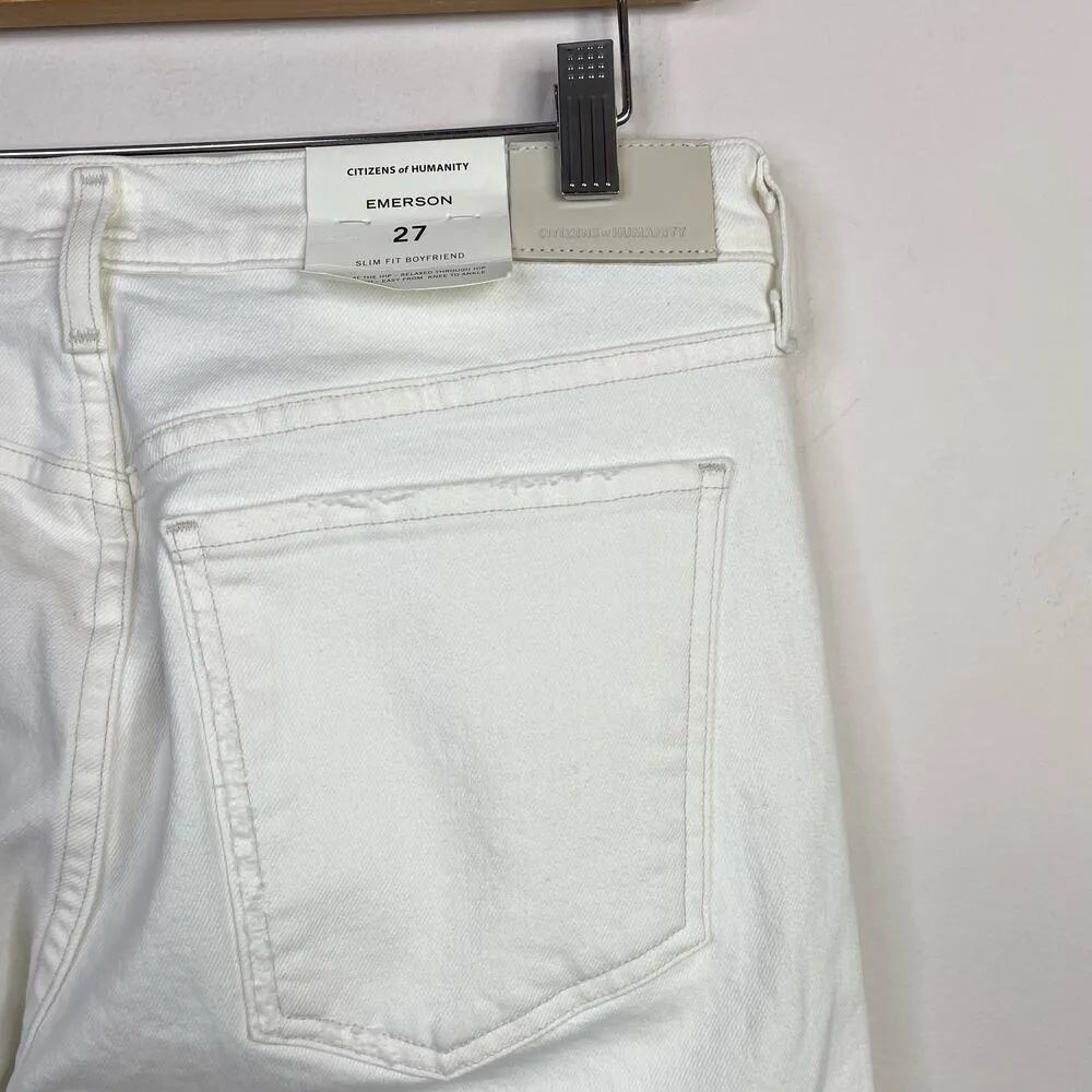 Emerson Slim Fit Boyfriend Distressed Jeans Stretch 27 New - Image 8