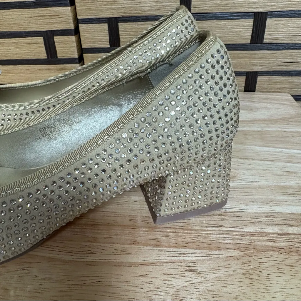 Cushionare Eiffel Gold‎ Studded Blingy Heels Size 7.5 - Image 6