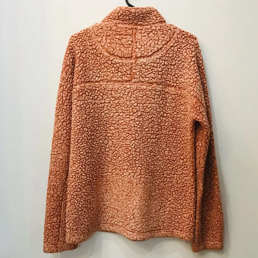 FROSTY TIPPED PILE 1/2 ZIP PULLOVER IN SPICE BY TRUE GRIT sz small - Image 3