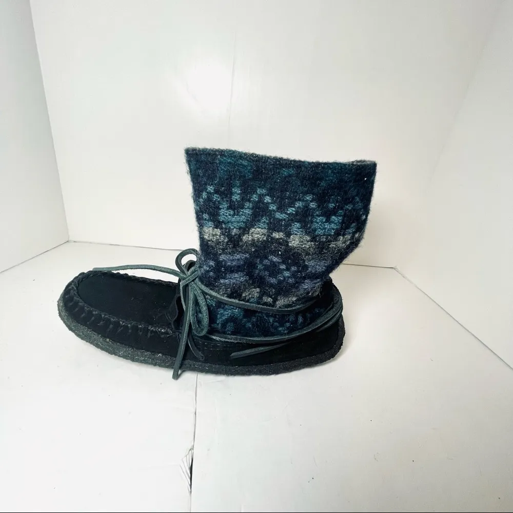 Yuketen Moccasin Wool Ankle Boots Size 9 - Image 8