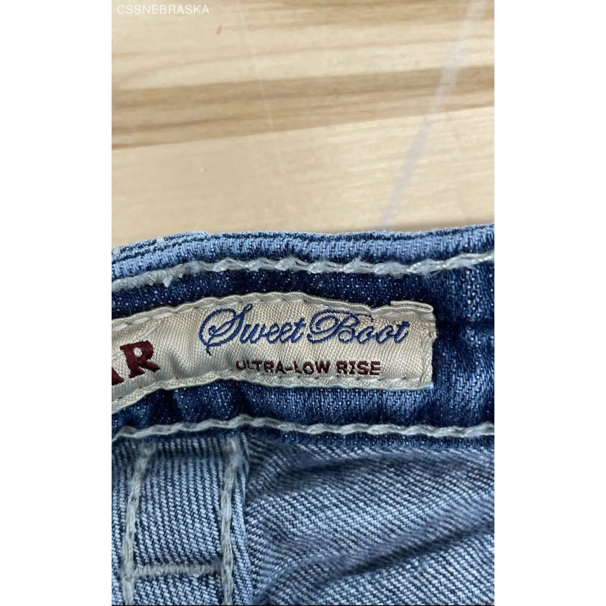 Big Star Blue Sweet Ultra-Low Rise Crop - Size 28XL - Image 8