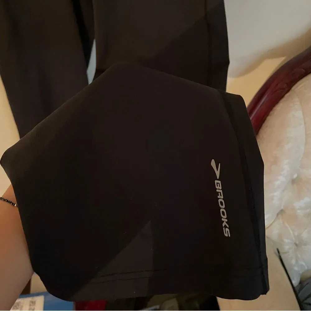 Brooks Glycerin Pants III Black Active Wide Leg Yoga Pant Size Medium - Image 7