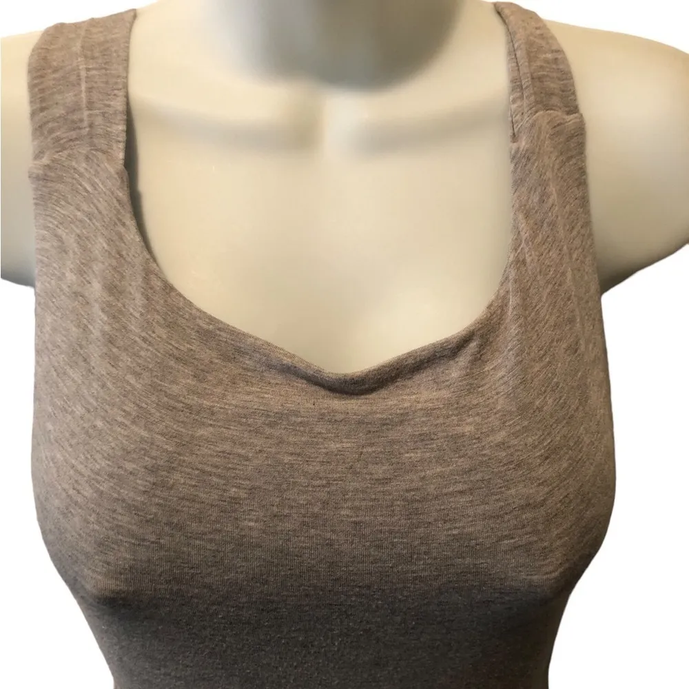 Athleta Santorini Midi Heather Gray Soft Knit Dress XS Summer Stretch Casual - Image 6