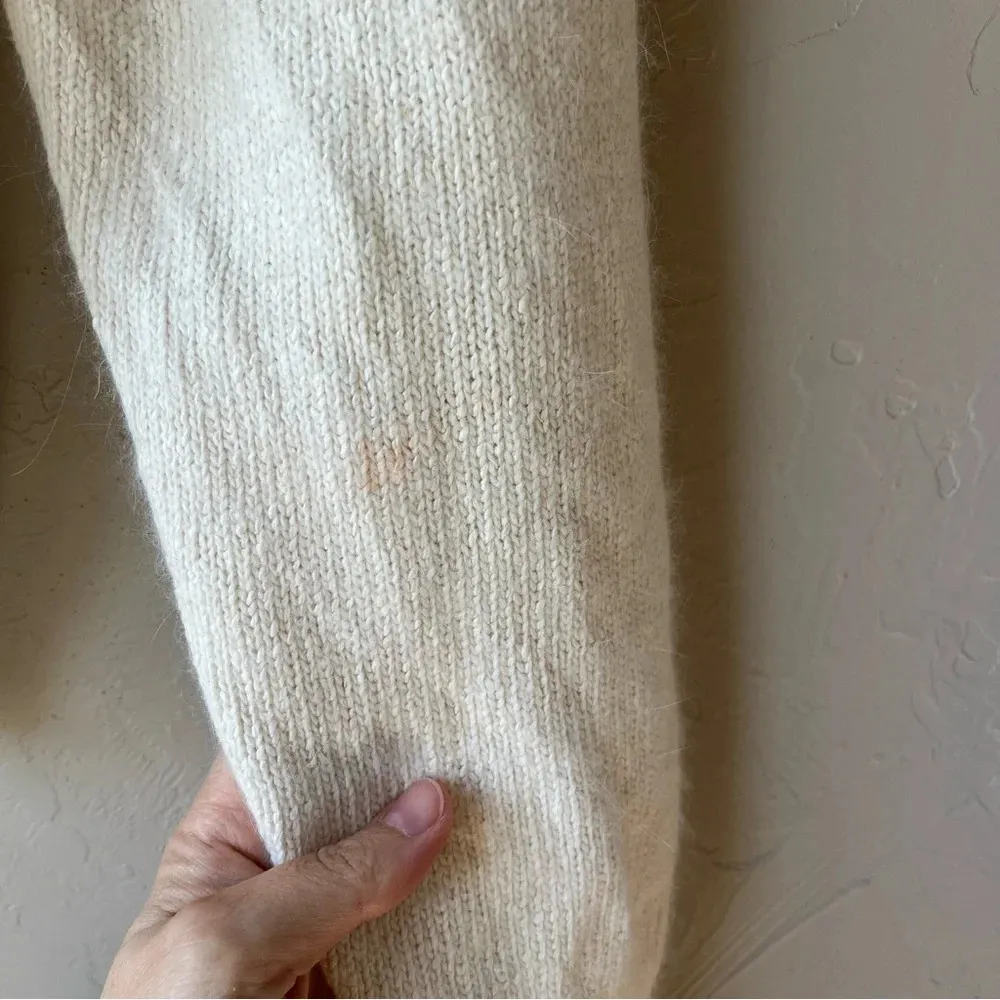 Sweater‎ Pearl Bride Cream coquette preppy feminine vintage girly soft boho cute White Size M - Image 12