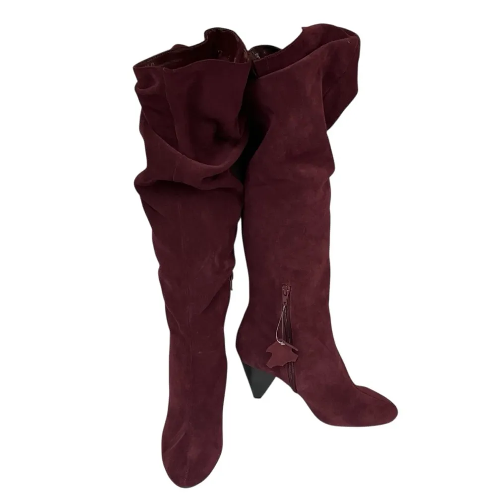 NWOT INC suede over the knee slouch boots Pink Size 6.5 - Image 4