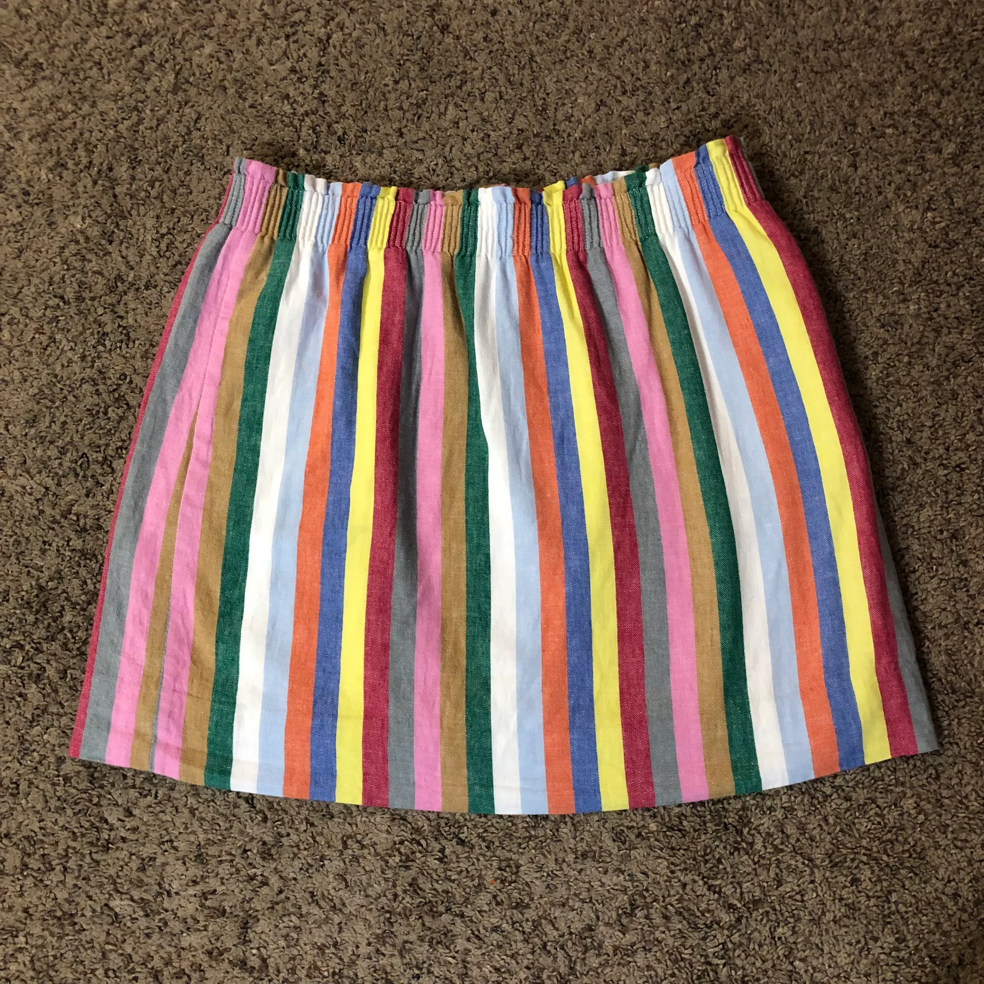 J Crew Striped Skirt Womens 12 Used - Image 3
