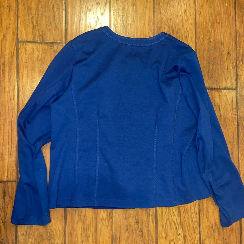 Studio Works Royal Blue Zip-Up jacket blazer size 18 EUC - Image 4