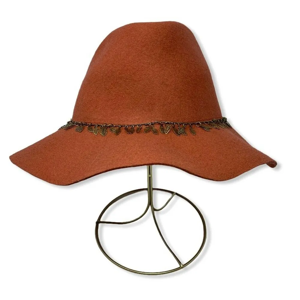 D&Y David and Young Orange Wool Hat - Image 2