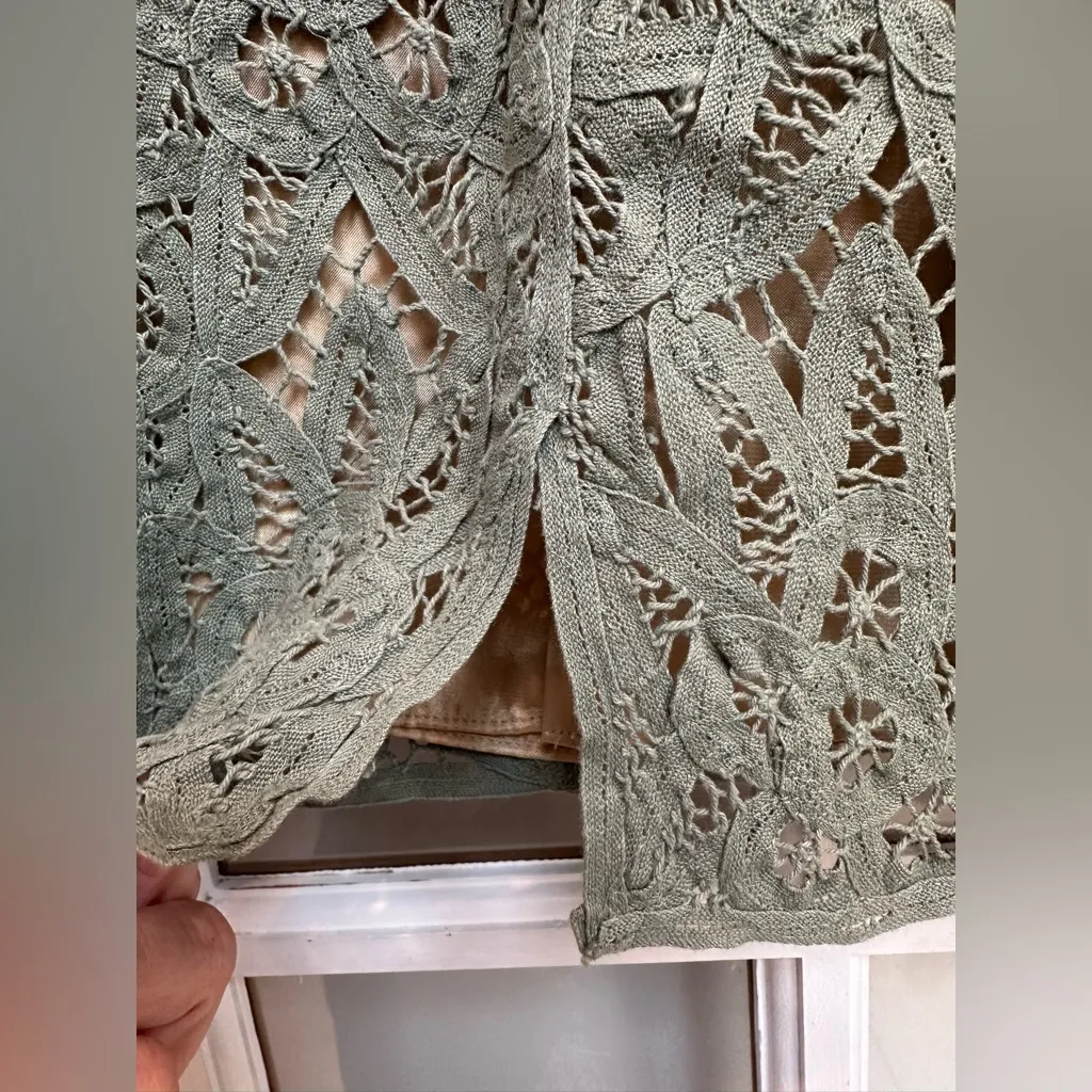 Vintage Betsey Johnson 90’s Lace Crochet Fairy Grunge Boho Pencil Skirt Size 4 - Image 4