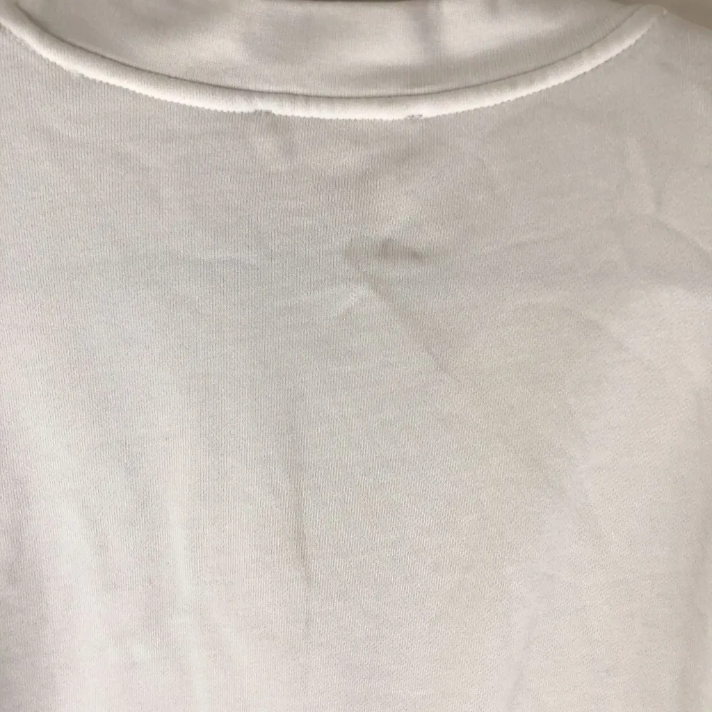 Everlane Sweatshirt Dress Pockets Crew Neck Long Sleeve Cotton White S - Image 3