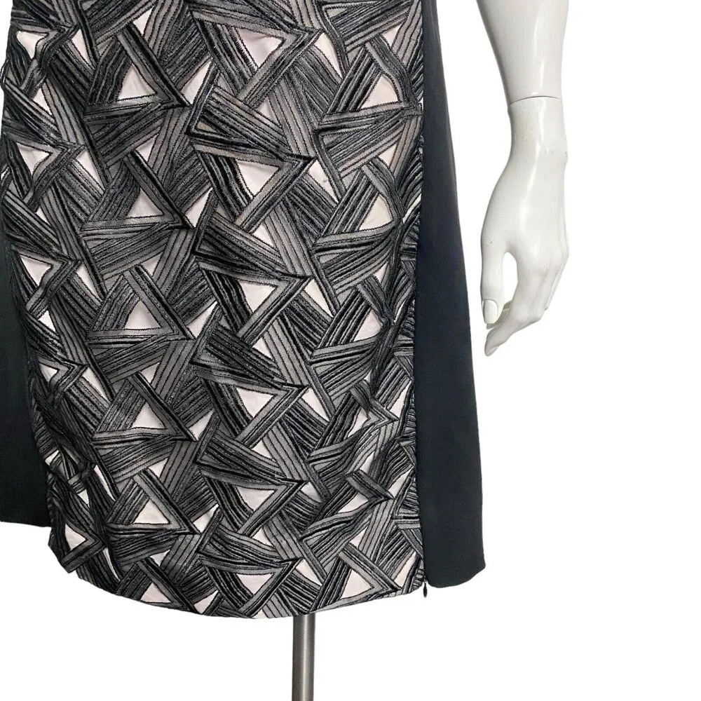 NWT Diane Von Furstenberg Reona Geometric Sheath Dress Women's Size 10 Nordstrom - Image 6