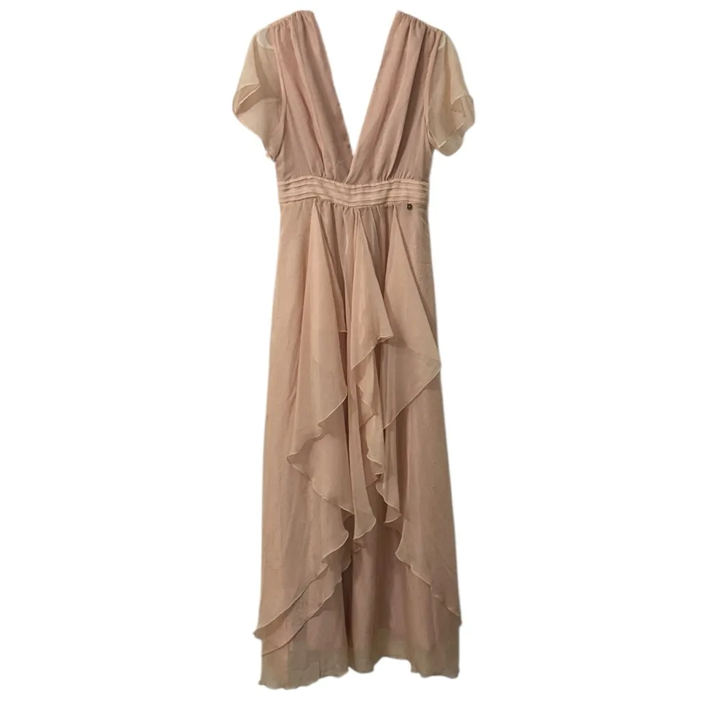 Liu.Jo Pink Ruffle Maxi Dress(Size 8) - Image 3