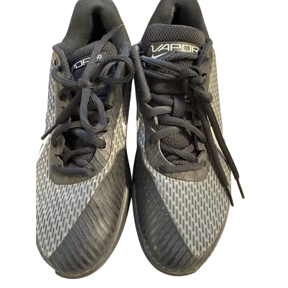 Nike‎ Zoom Vapor Pro 2 HC Black Women Sz 8 Tennis Hard Court Shoes - Image 5