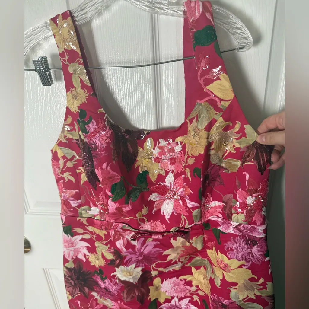 Sachin + Babi Lana Gown in Deep Pink Dahlia 14 - Image 5