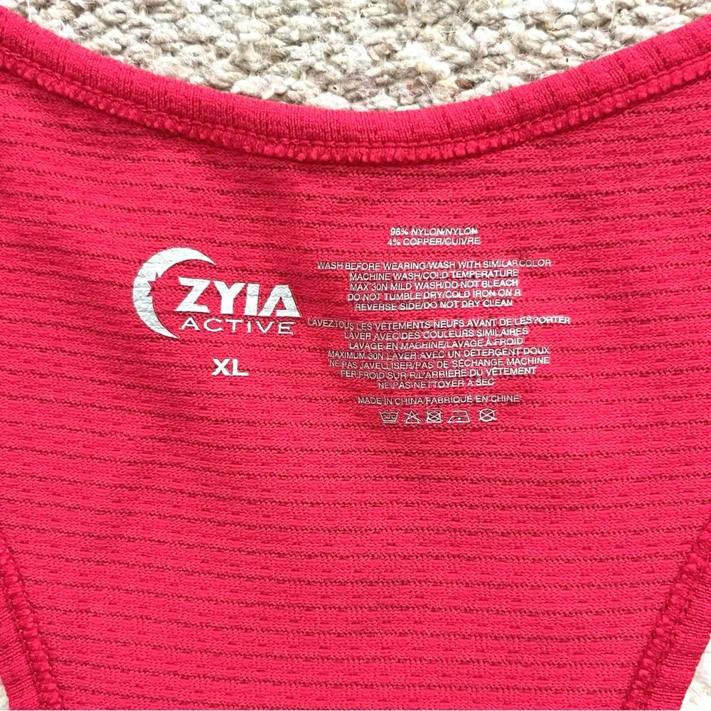 ZYIA Active Red Copper Charged Tank Top XL - Image 6