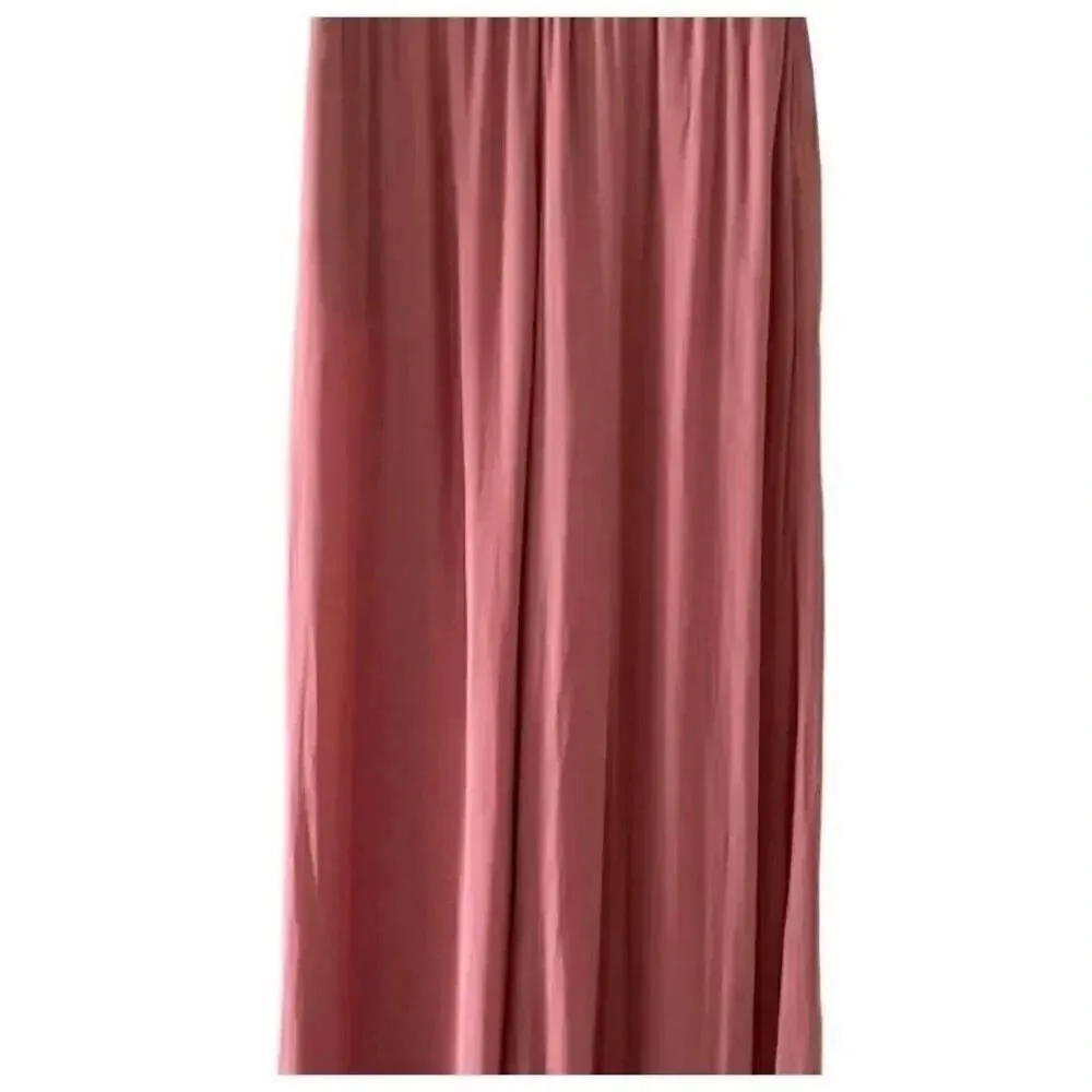 Zara Burnt Orange Pink  Coral High Waisted Pull On Casual Y2K Lounge SZ S #1693 - Image 3