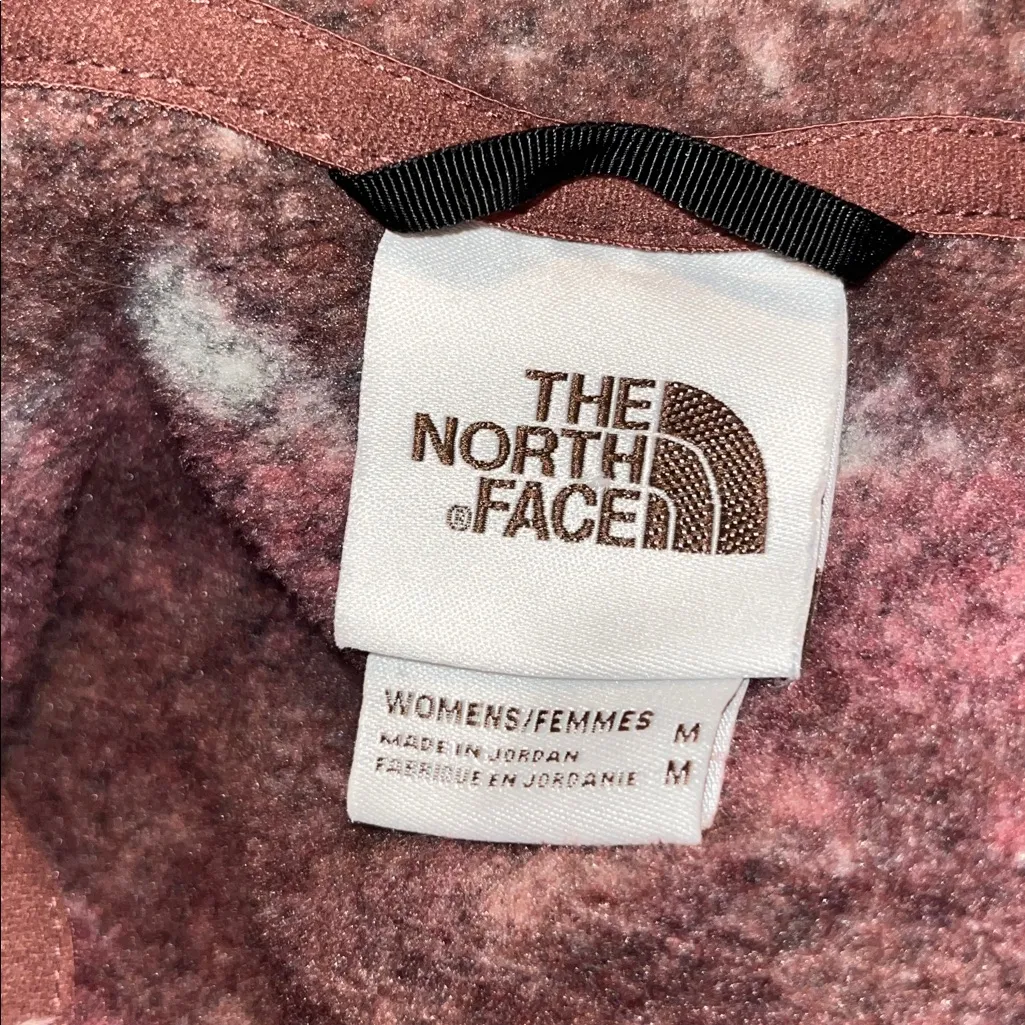 THE NORTH FACE Women's Printed Crescent Hooded Pullover Fleece Sz Medium - Image 8