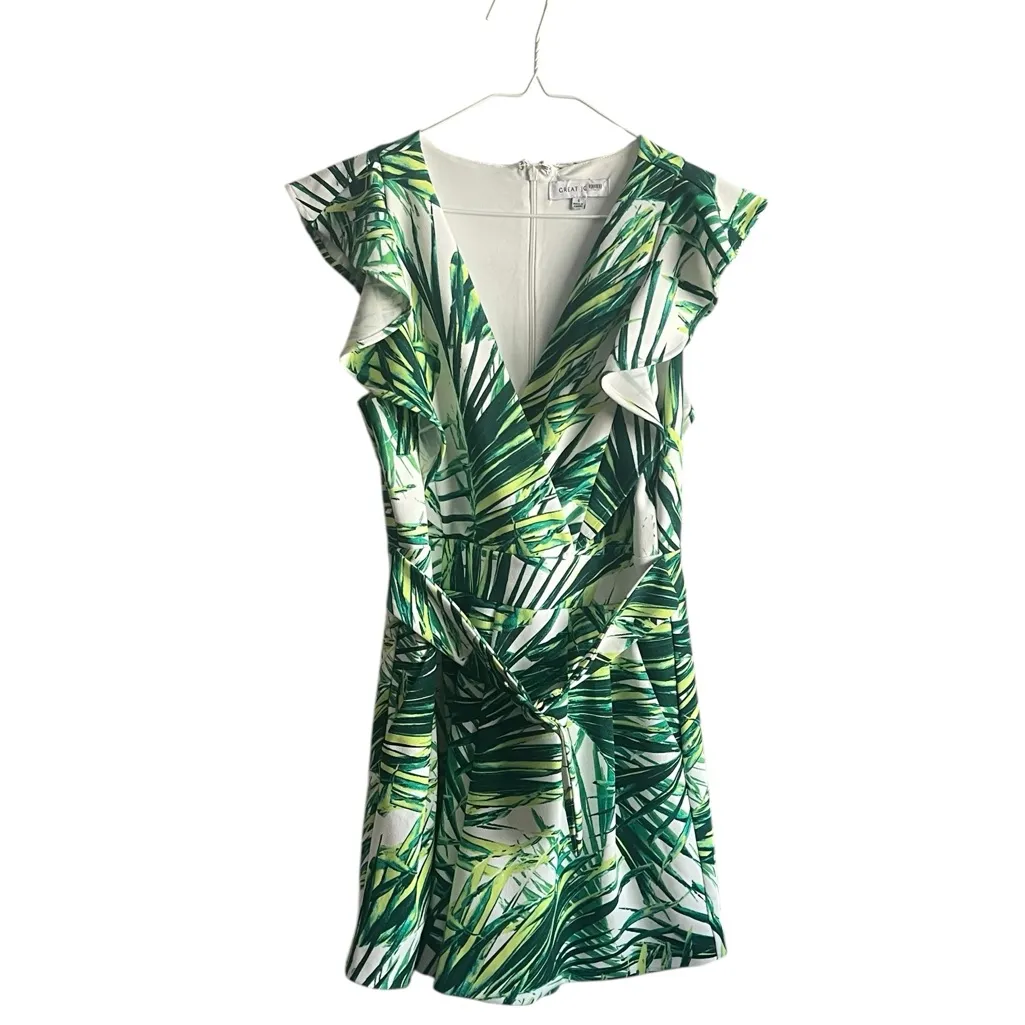 Great Jones Green Palm Leaf Romper, size small
In Excellent Condition - Image 5