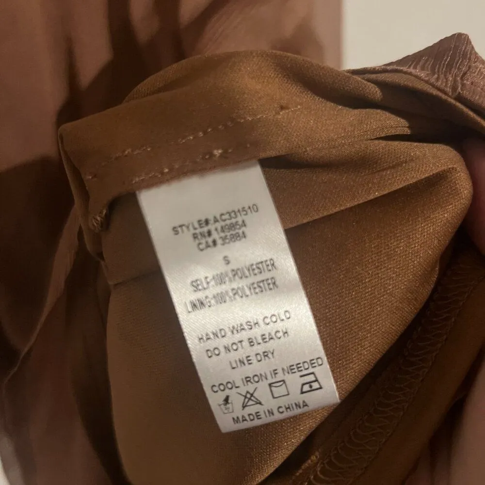 Sadie & Sage small mini dress Brown - Image 8