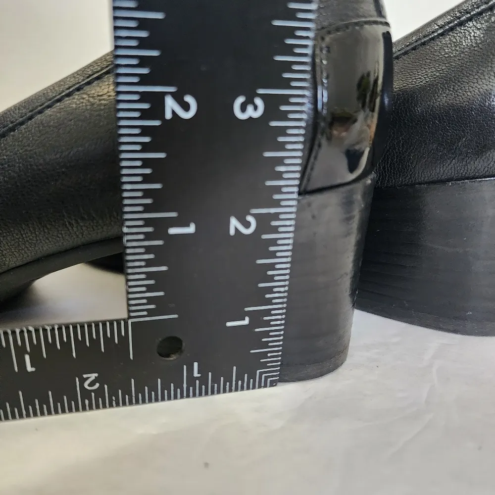 Geox Respira Black D Annia M.C Loafer Pump Leather Shoes - Image 12