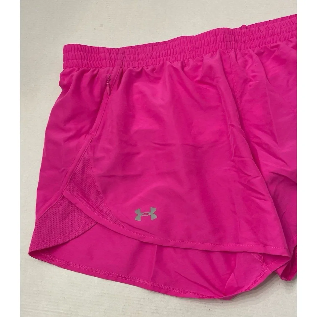 Under Armour Fly By 3” Shorts Rebel Pink Size XL New With Tag - Image 5